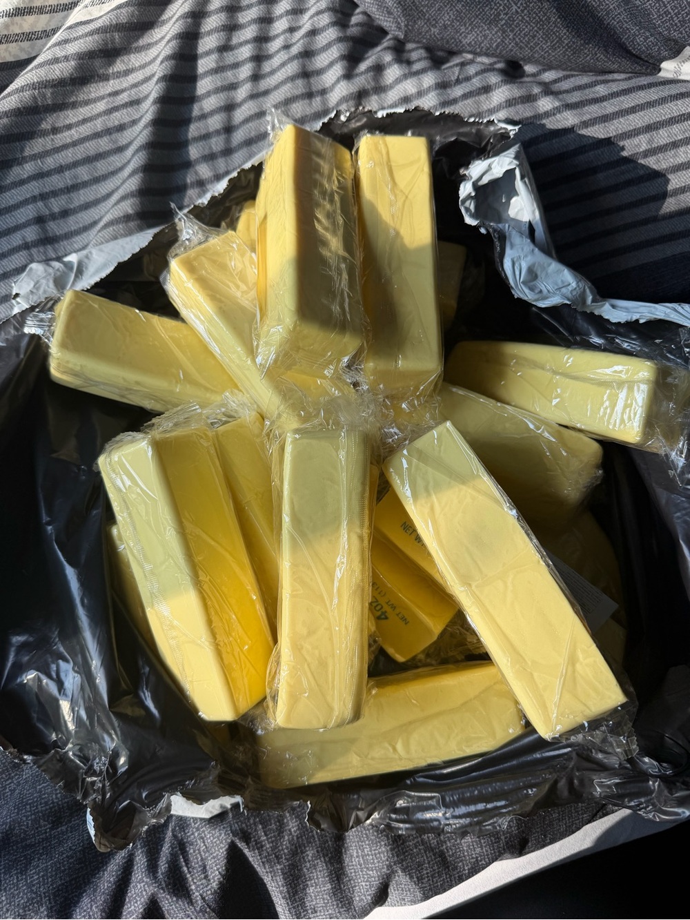Bulk Yellow Butter Squishy Fidget Toys
